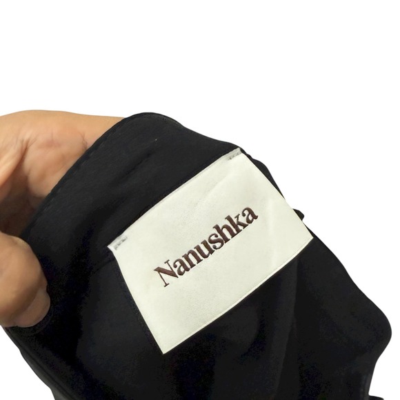 NANUSHKA Black Meda Vegan Leather Miniskirt Women's Size XS - Picture 10 of 12